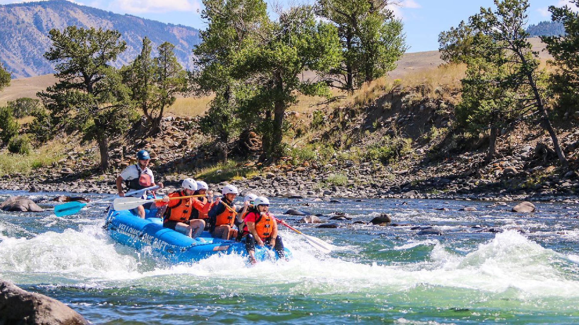 image of whitewater rafting in Montana