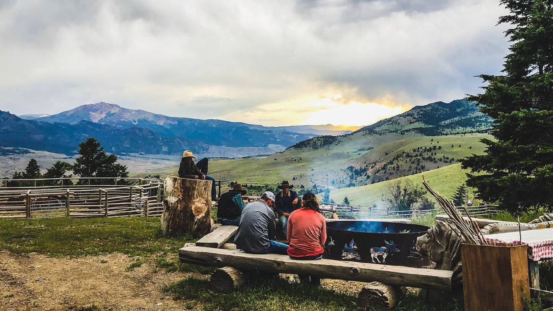 image of cookout in montana